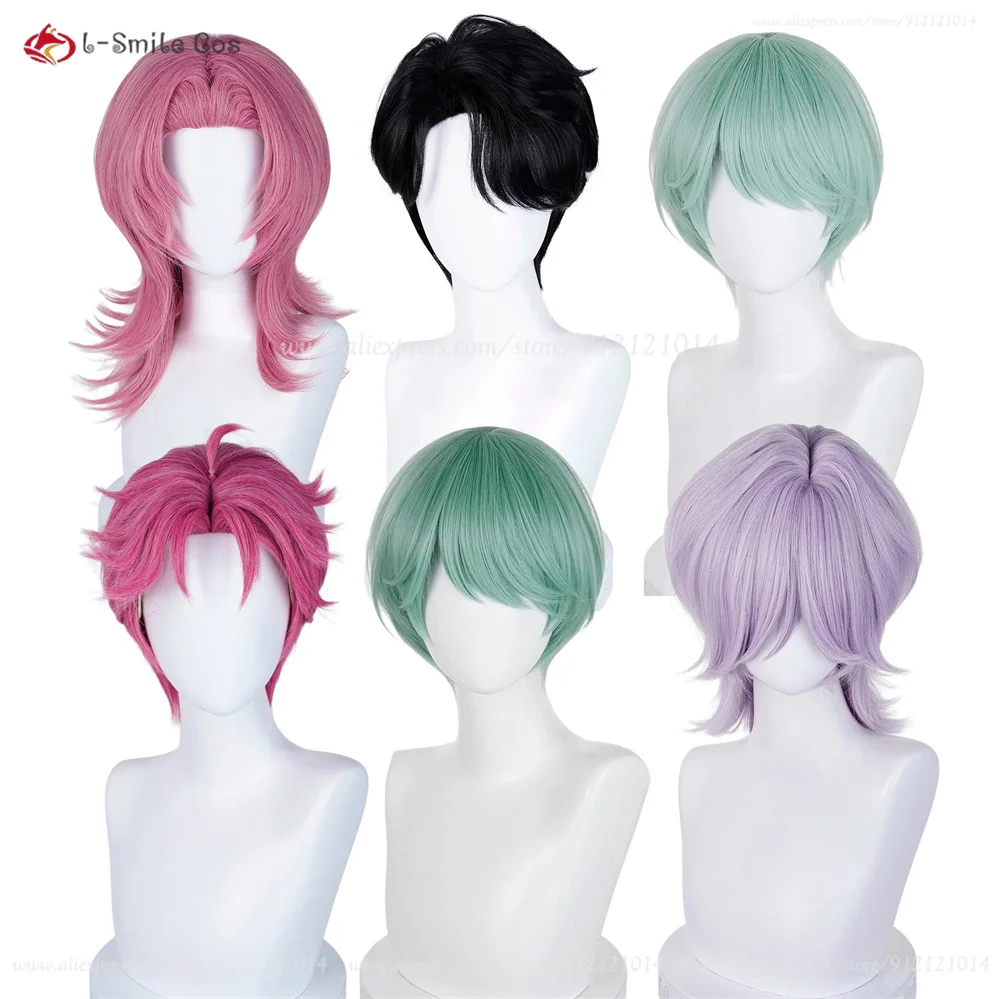 In Stock Anime Cosplay Wig For Women Men Universal Basic Wig Heat Resistant Synthetic Hair Halloween Christmas Wigs