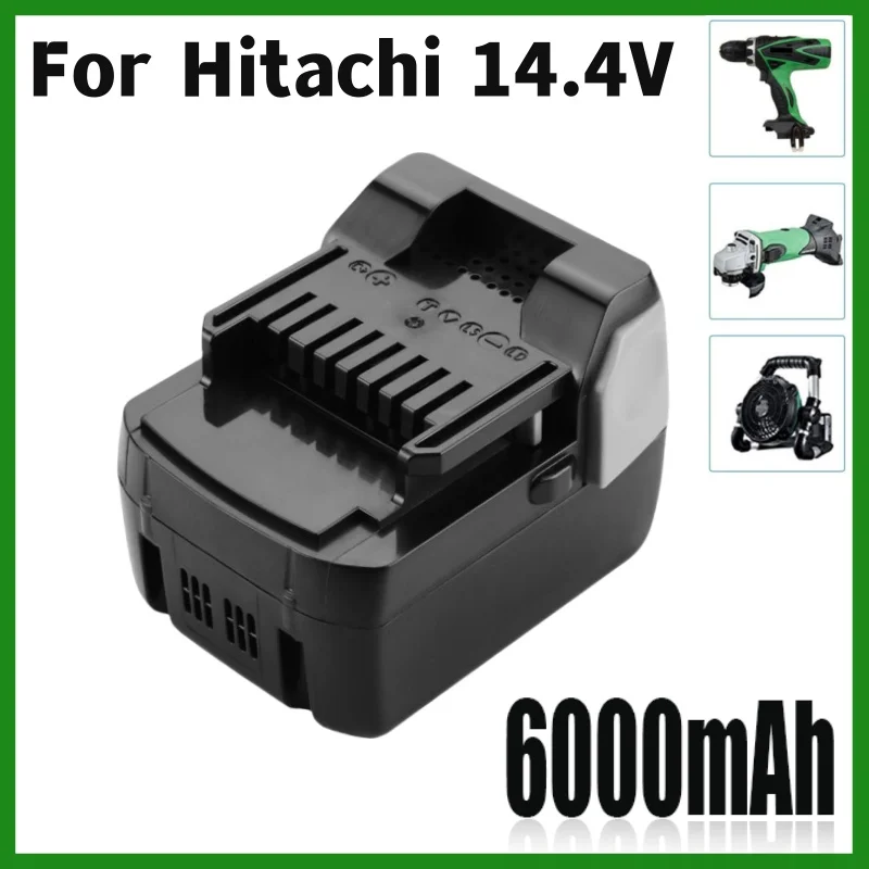 

6000mAh tool battery for Hitachi 14.4v 6.0Ah rechargeable battery Replace Hitachi BSL1430, CJ14DSL, BSL1440, CR14DSL, BSL1415