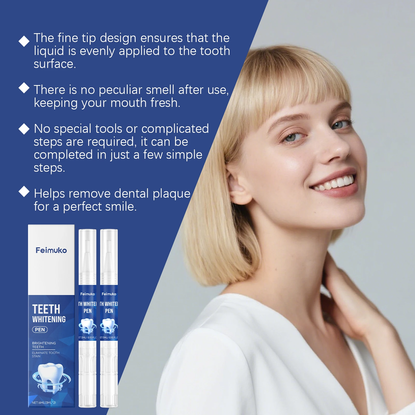 Feimuko Caneta de clareamento - Teeth Whitening Pens avaliação e preço