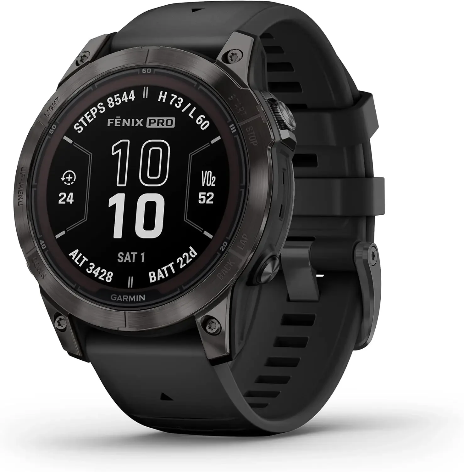 

Garmin fēnix 7 Pro Sapphire Solar Multisport GPS Smartwatch with Built-in Flashlight Solar Charging Black
