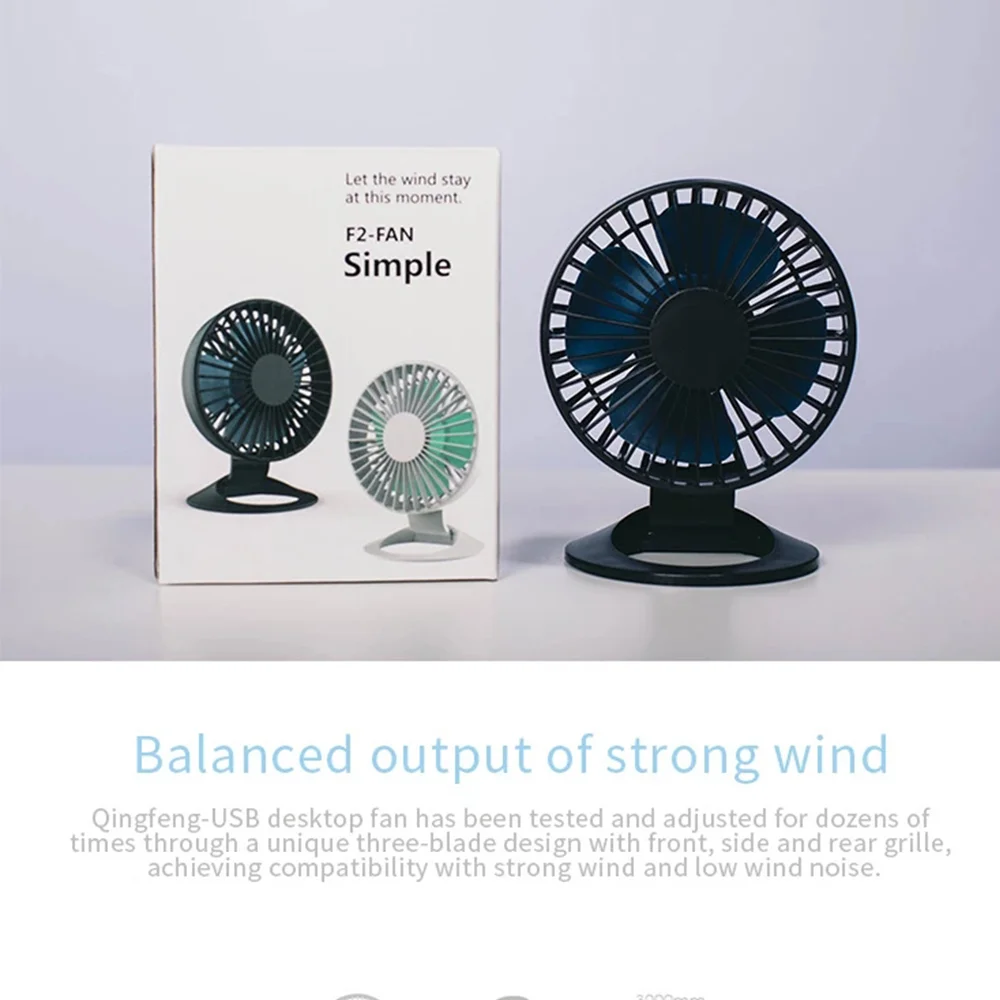 Mini ventilador pequeño silencioso USB, ventilador portátil ajustable de tres engranajes para dormitorio de estudiantes, oficina, ventilador de escritorio, ventilador de soporte recargable