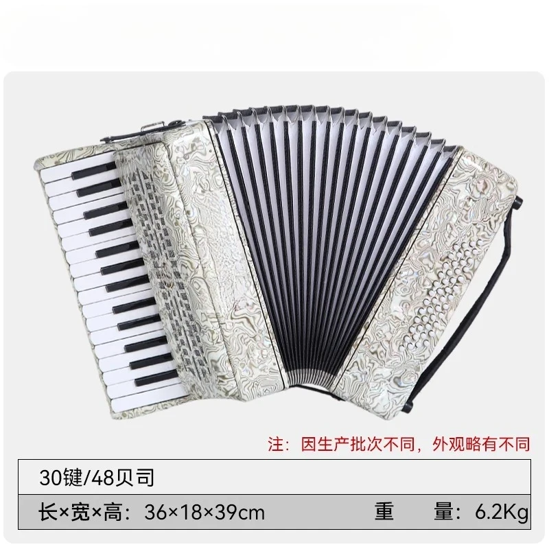 SJ Accordion Bass 120 Keys Adult Grand Piano Beginner Introductory Professional Instrument