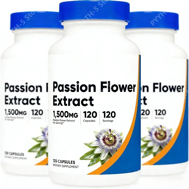 

Экстракт пассифлоры, 120 капсул (120 порций в одной упаковке) - без глютена, без ГМО, подходит для вегетарианцев