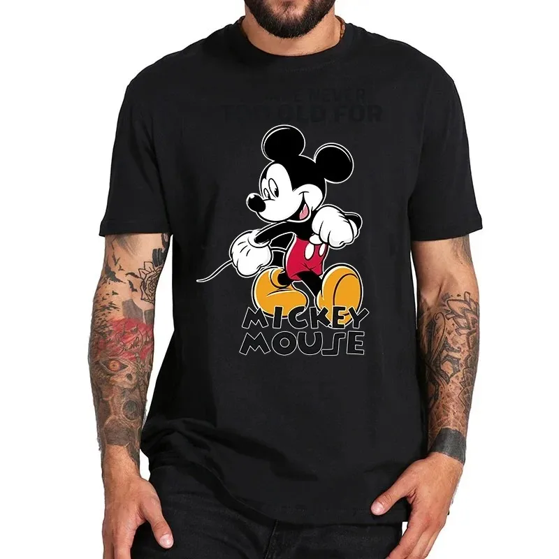 T Shirt Men Disney Mickey Mouse Women Tshirts Cute Cartoon Fashion Top Tee Shirt Clothes Female T-shirt Футболка Male Camisetas