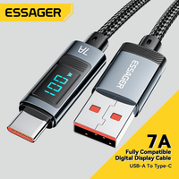 Essager 7A USB Type C Cable 100W USB C Charger Data For Realme Huawei P40 30 Pro 66W Fast Charging Wire Cord Samsung Xiaomi Poco