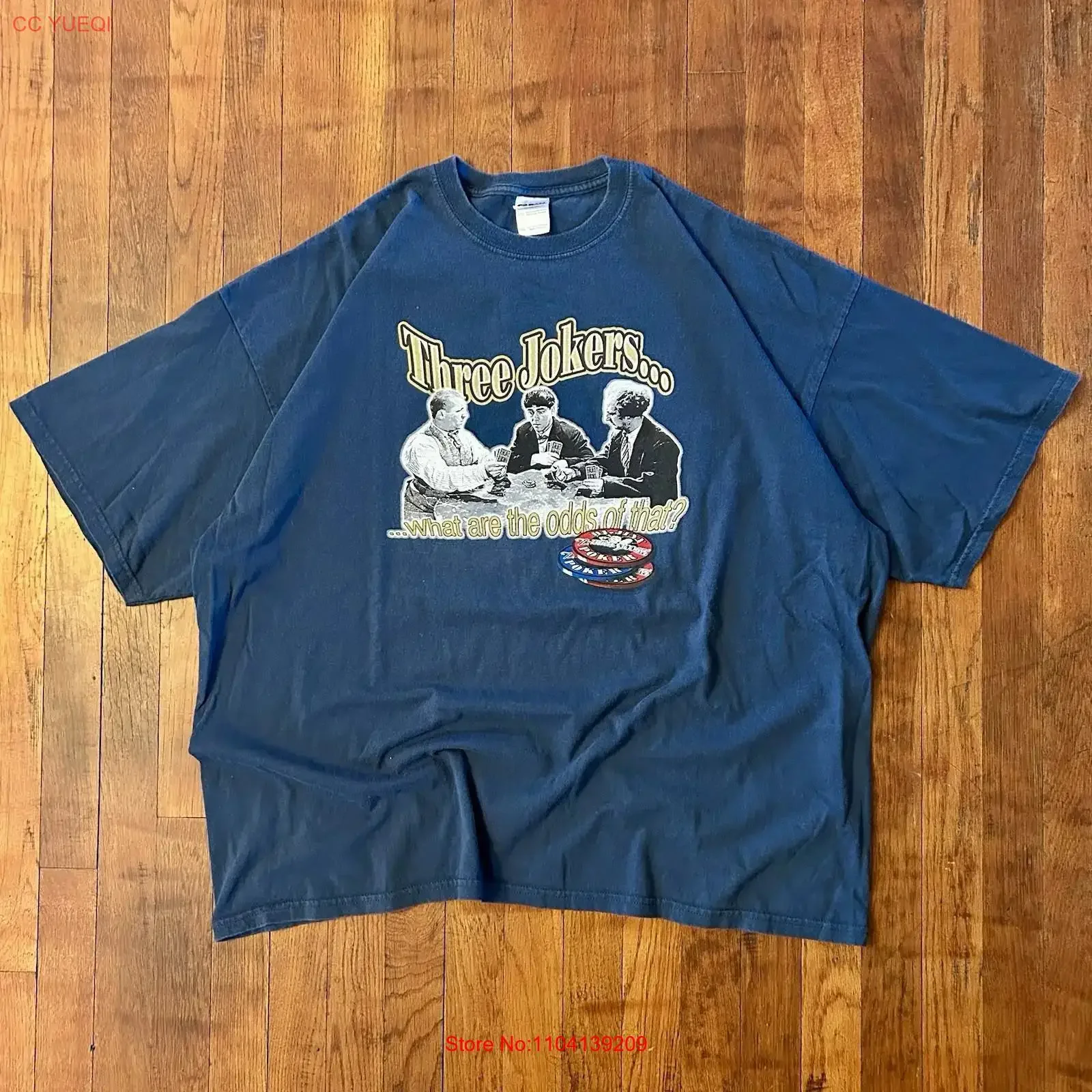 camiseta-vintage-three-stooges-comedia-humor-piada-engracada-poker-tamanho-xxl-lavada-respiravel-confortavel-casual-streetwear