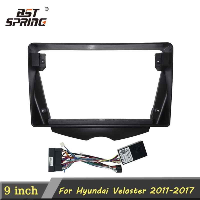 

Navigation Wiring Harness For HYUNDAI VELOSTER 2011-2017 GPS Player with Plastic Car Audio Frame Car Radio Frame