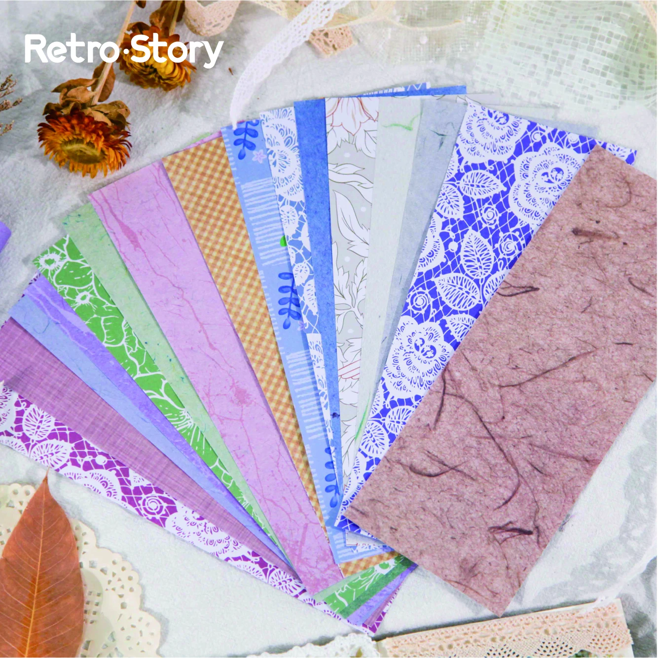 18 pcs INS Cutout Lace Craft Paper Creative Decoration DIY Mixed  Material Junk Journal Diary Scrapbook  Aesthetic Stationery