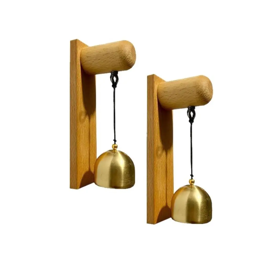 Wooden Door Bell Strong Adhesive Door Opening Shopkeepers Bell Delightful Sound Hanging Decorative Wind Chime