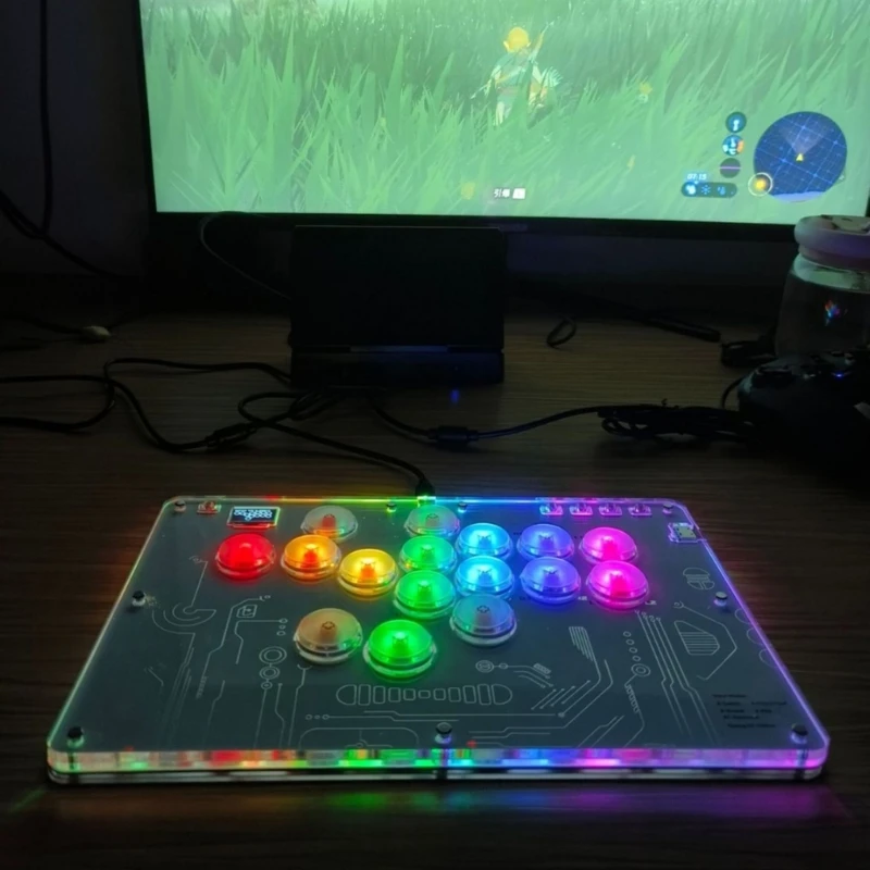 Teclados arcade LED alto desempenho para competição P4/Steam