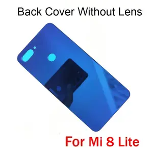 Bilashmart Xiaomi 8 Lite Back Battery Glass Cover Rear Panel Door Housing Case