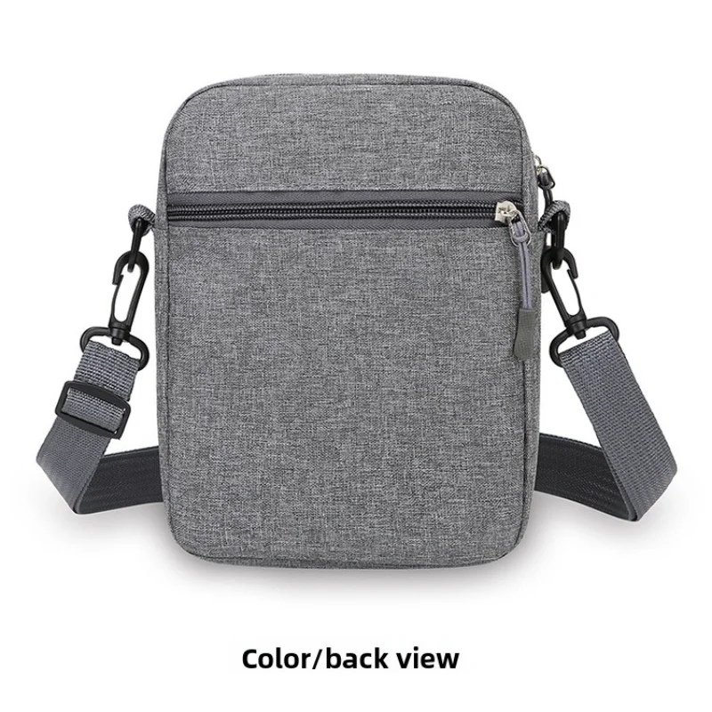 حقيبة كتف كاجوال للرجال، حقيبة ساعي عصرية مضادة للرش من النايلون، حقيبة هاتف محمول خفيفة وبسيطة للسفر في الأعمال