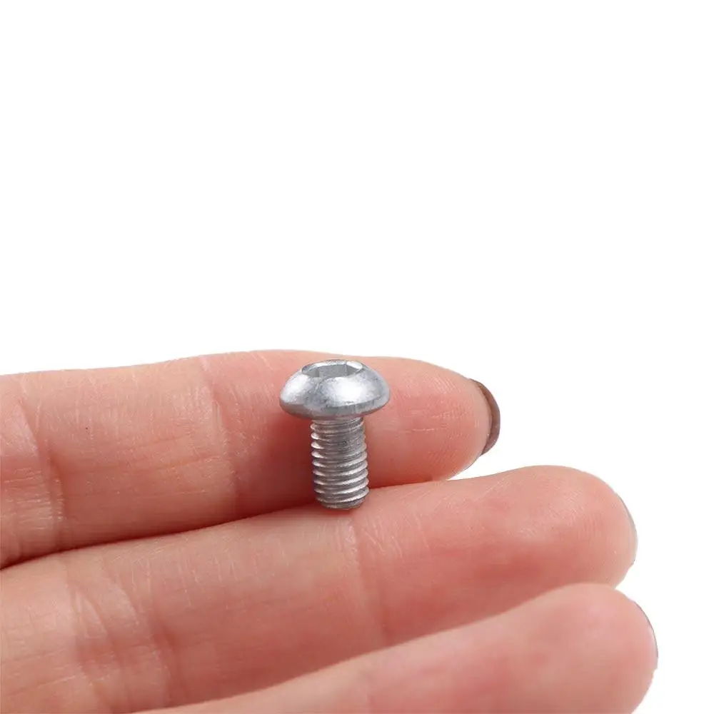 1pc Cycling Parts Bike Disc Brake Rotor Fixing Bolt M5*9mm Bicycle Parts Bicycle Brake Disc Hex Socket Screws Silver/black