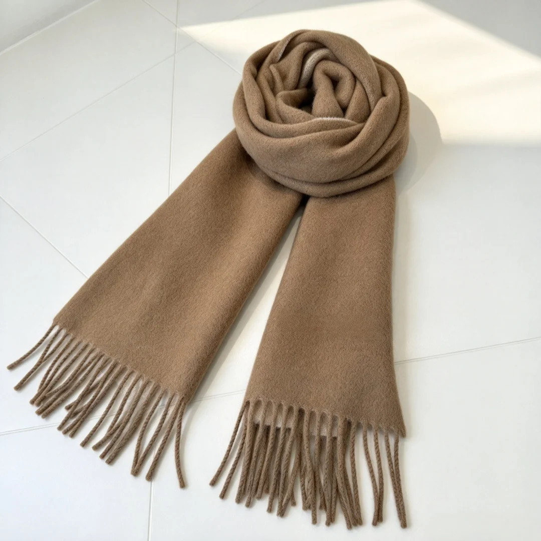 Luxury Brand Unisex Fashion Scarf Shawl Neck Warmer Soft Scarf Handmade Premium Ideal for Gifting Minimalist Versatile 35*190cm - view 5