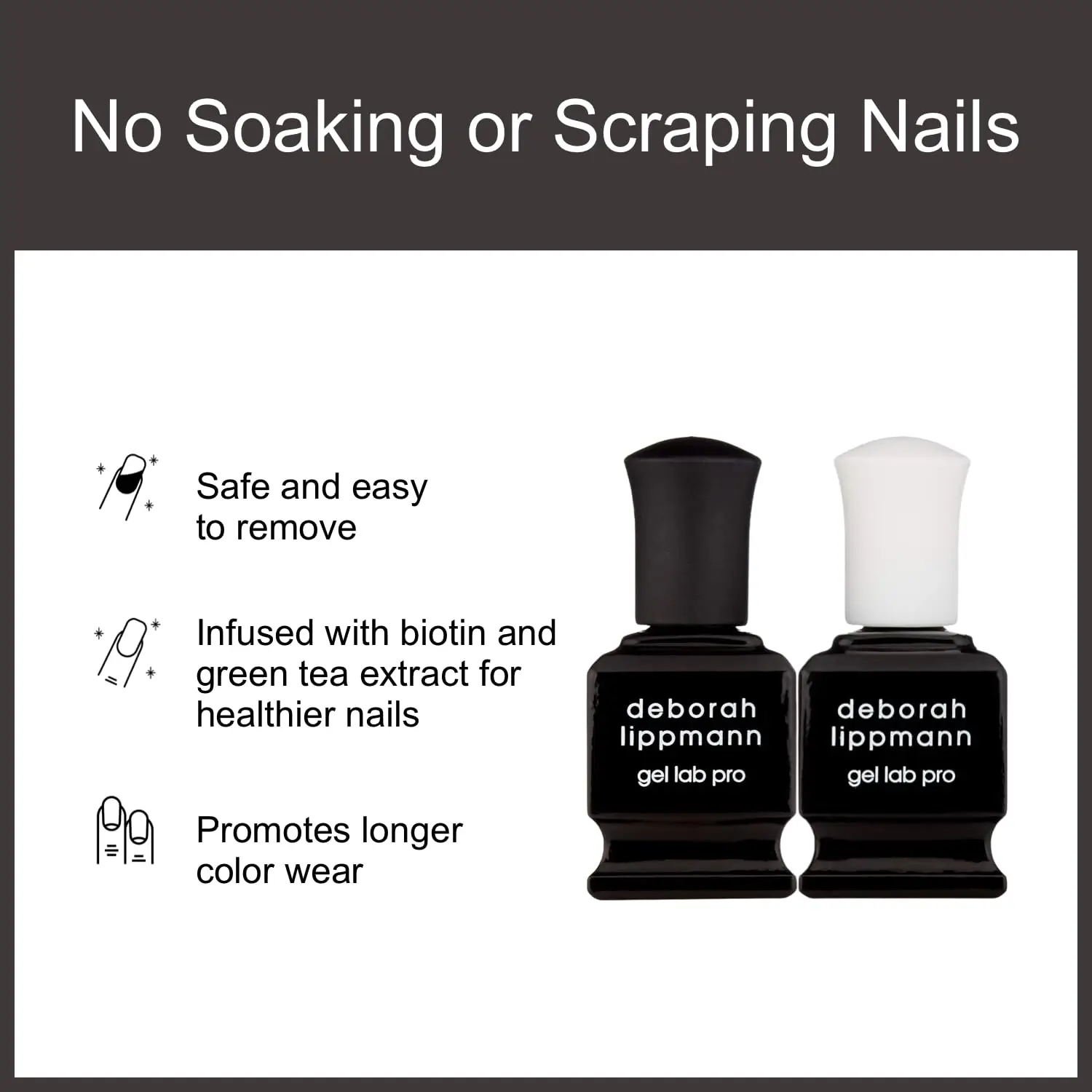 Gel-Like Base and Top Coat Set for High Shine, Long-Lasting Manicure - No Lamps or Tools Needed