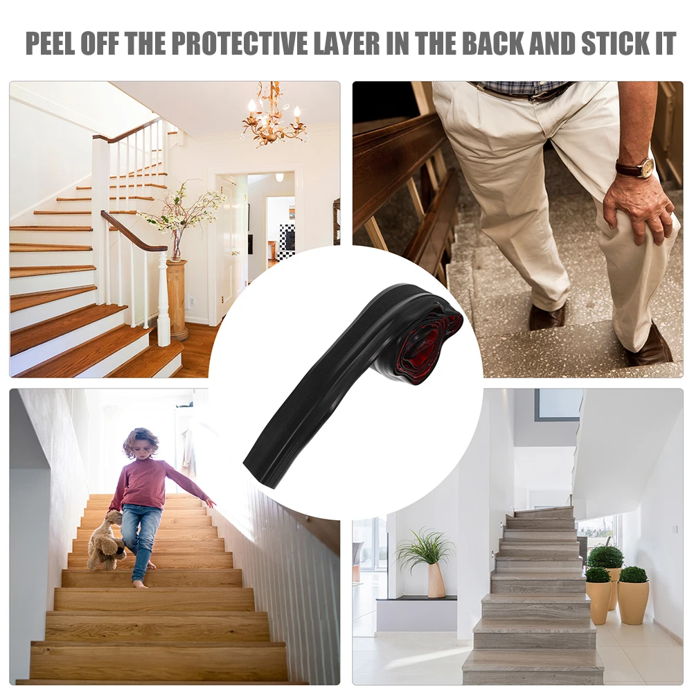 

Anti-Slip Stair Trim Edging 1 Roll Waterproof Floor Transition Strip Strong Adhesion Grip Tape For Outdoor Indoor Steps Stair