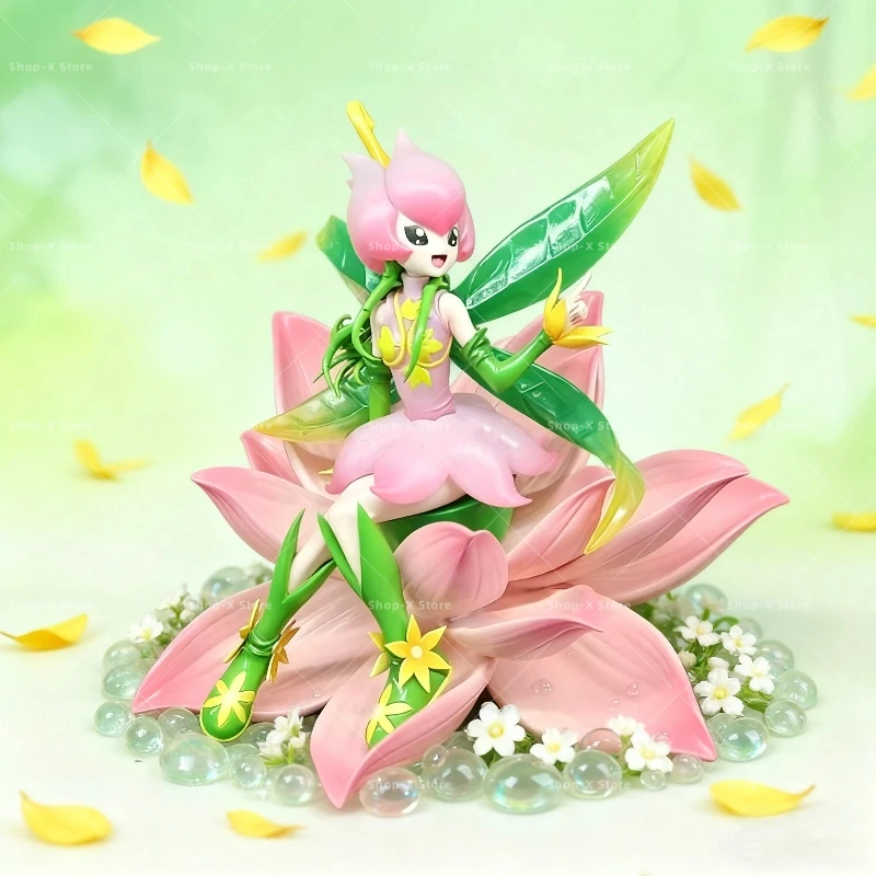 

Статуя Flowerdollmon-коллекционная фигурка Digimon-модель аниме, декор ручной работы, подарок для фанатов и детей