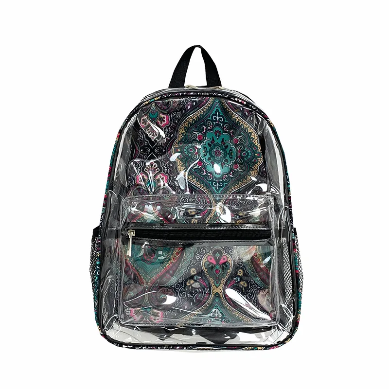 

New Hot-selling PVC Student Backpack Trend Printing PVC Small Backpack Leisure Vacation Backpack