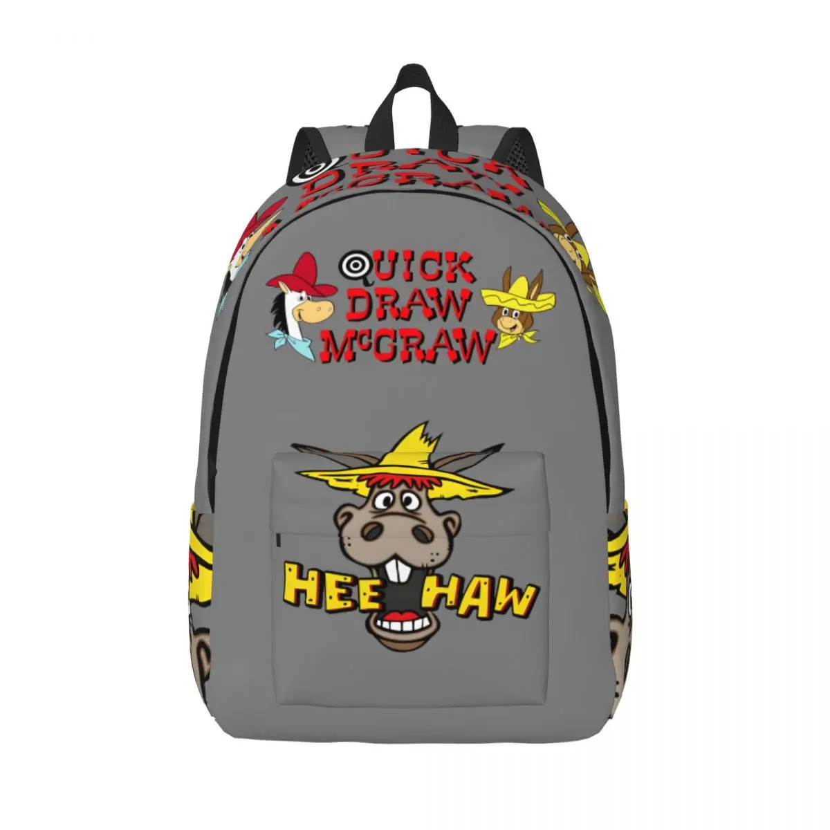 Bookbag Fun Retro Washable Q-Quick Draw McGraw Show For Men Women Gift Adjustable Strap Children's Bags Campus