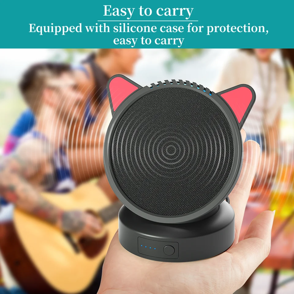 Echo pop用バッテリーベース,ポータブル充電式バッテリー,シリコン保護