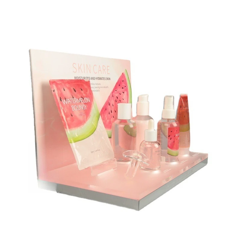 

Acrylic cosmetics display rack, skincare product display rack, light luxury high-end desktop
