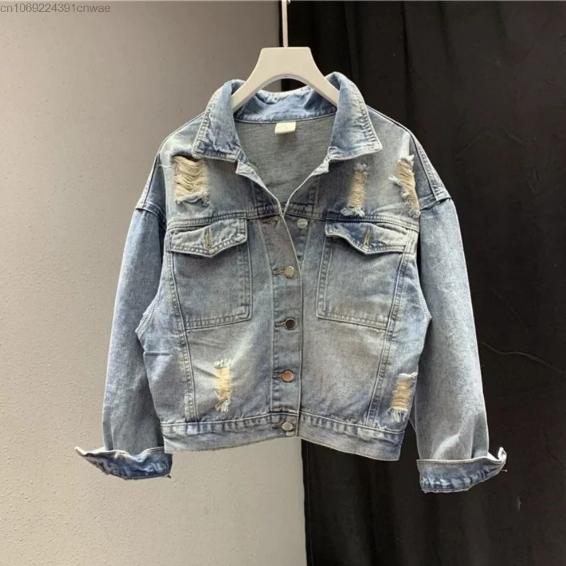 Disney Mickey Mouse Embroidered Denim Coat Youthful Woman Clothes Korean Stylish Hip Hop Top Trend Bomber Jacket Outerwears Yk2