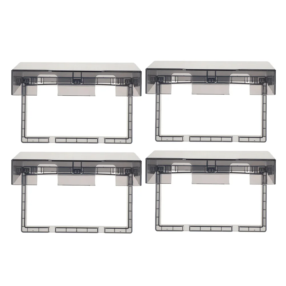 

4pcs Waterproof Compact Design Easy Clean Modern Style For Home Hotel Office Bathroom Outdoor Use Socket Cover Outlet Receptacle