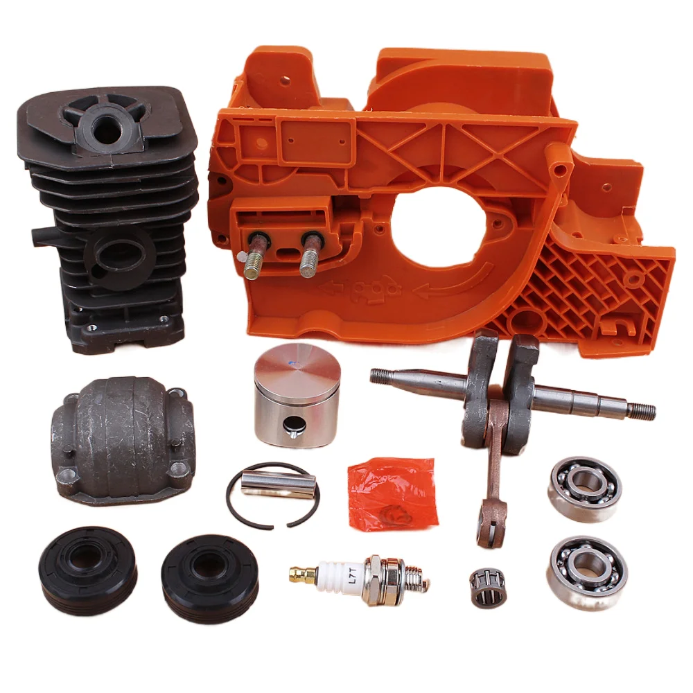 38MM Crankcase Cylinder Crankshaft Engine Motor Rebuild Kit Fit For HUSQVARNA 137 142 137E 142E Chainsaw Assembly Nikasil Plated