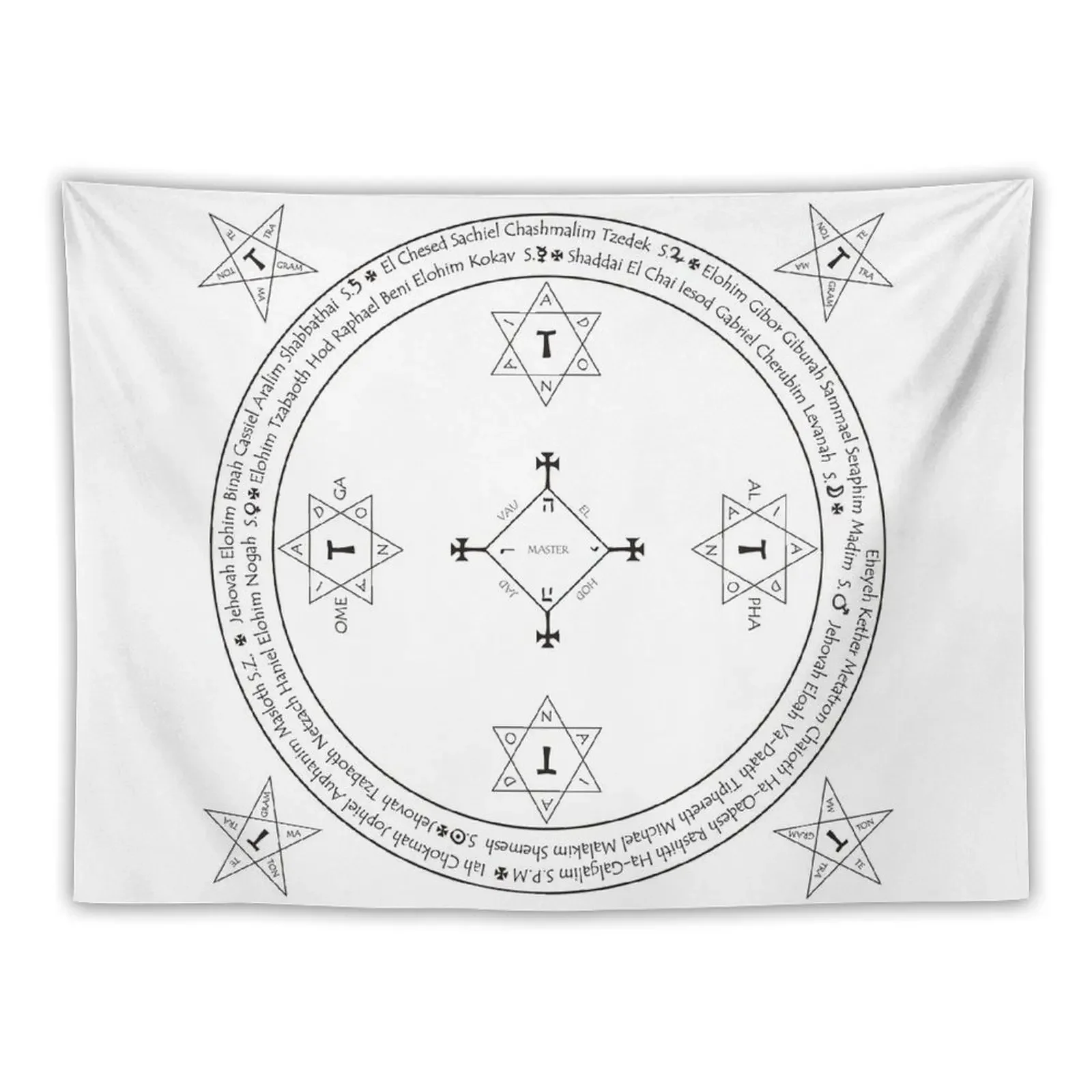 

Классический гобелен Magic Goetia, круглый декор для комнаты, декоративный настенный гобелен в Корейском стиле