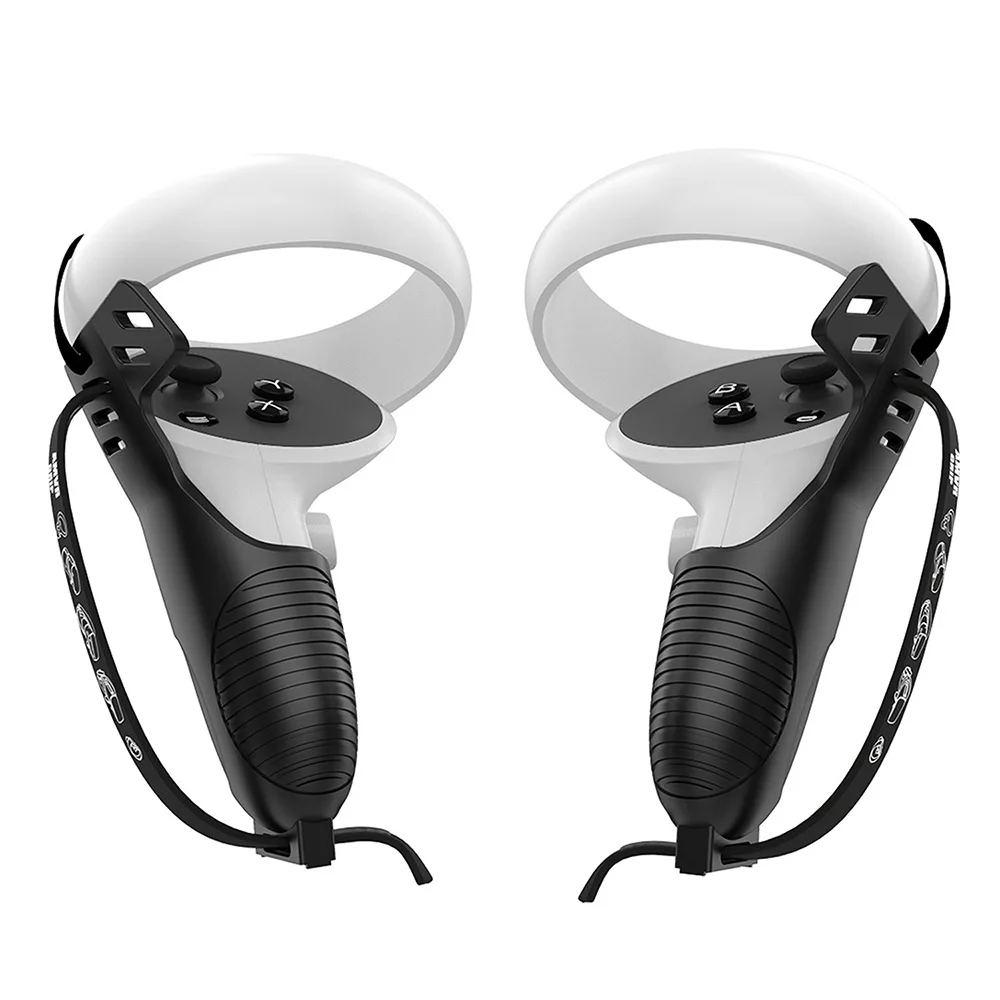 AMVR Protective Cover With Adjustable Knuckle Strap for Oculus Quest 2 Controller Grips Handle Protector