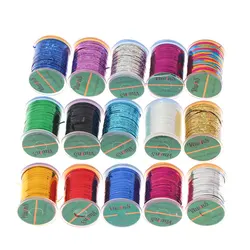 1PC 1mm Wide Flat Mylar Tinsel Holographic Flashabou Tinsel Fly Tying Material For Streamer Flashback Nymphs Midges Trout Fishin