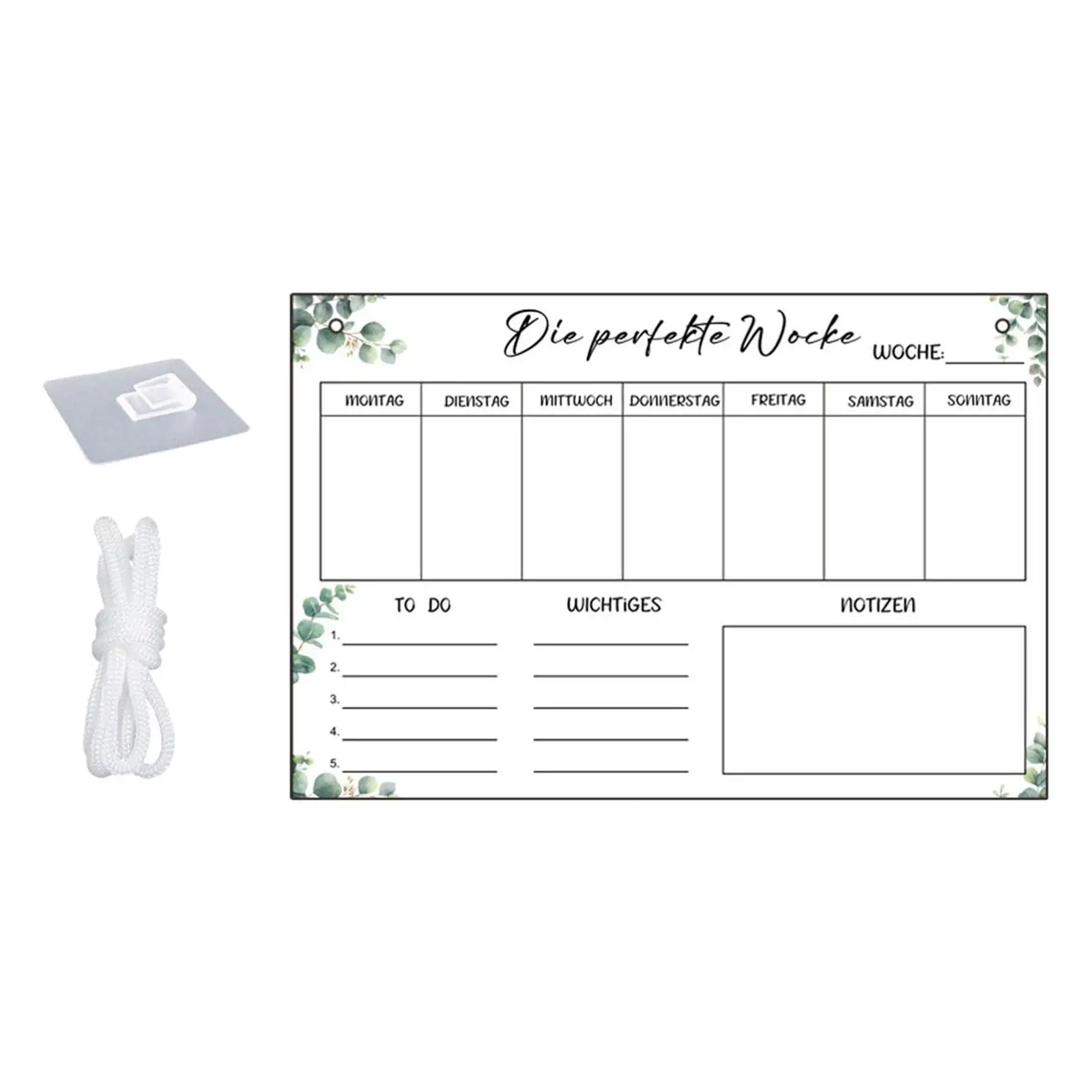 Acrylic Dry Erase Board Clear Planner Board for Fridge Tasks Conference Room