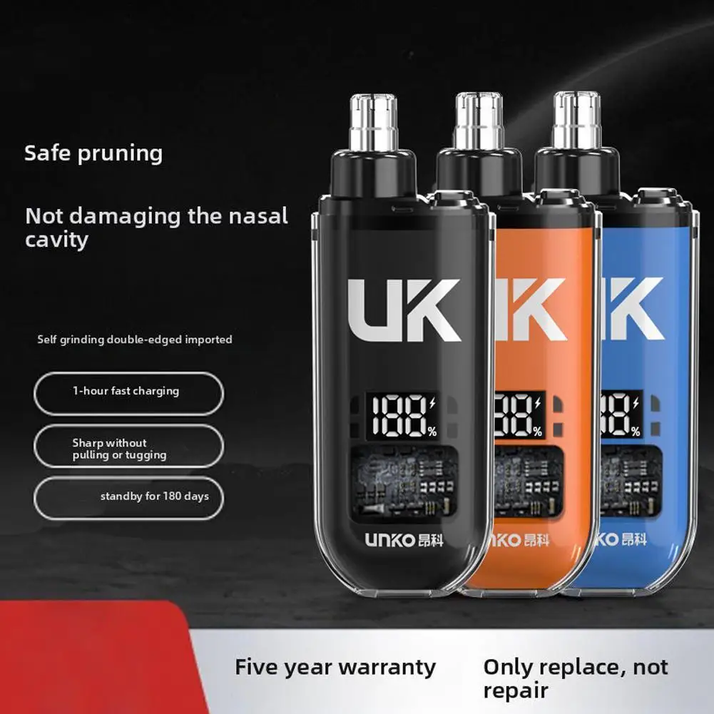 

Portable Electric Nose Hair Trimmer Set Type-C Rechargeable Nose Ears Hair Eyebrow Trimmer For Man Painless Clipper