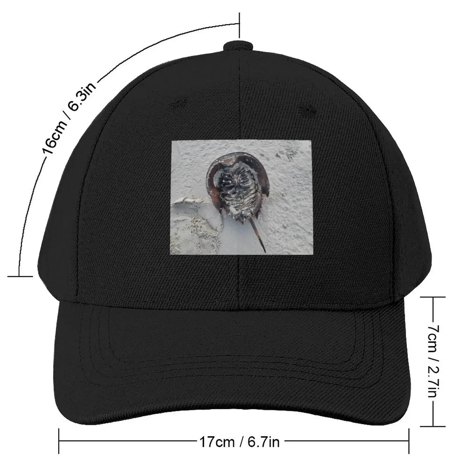 horseshoe crab Baseball Cap Big Size Hat Custom Cap Women's Hats 2025 Men's