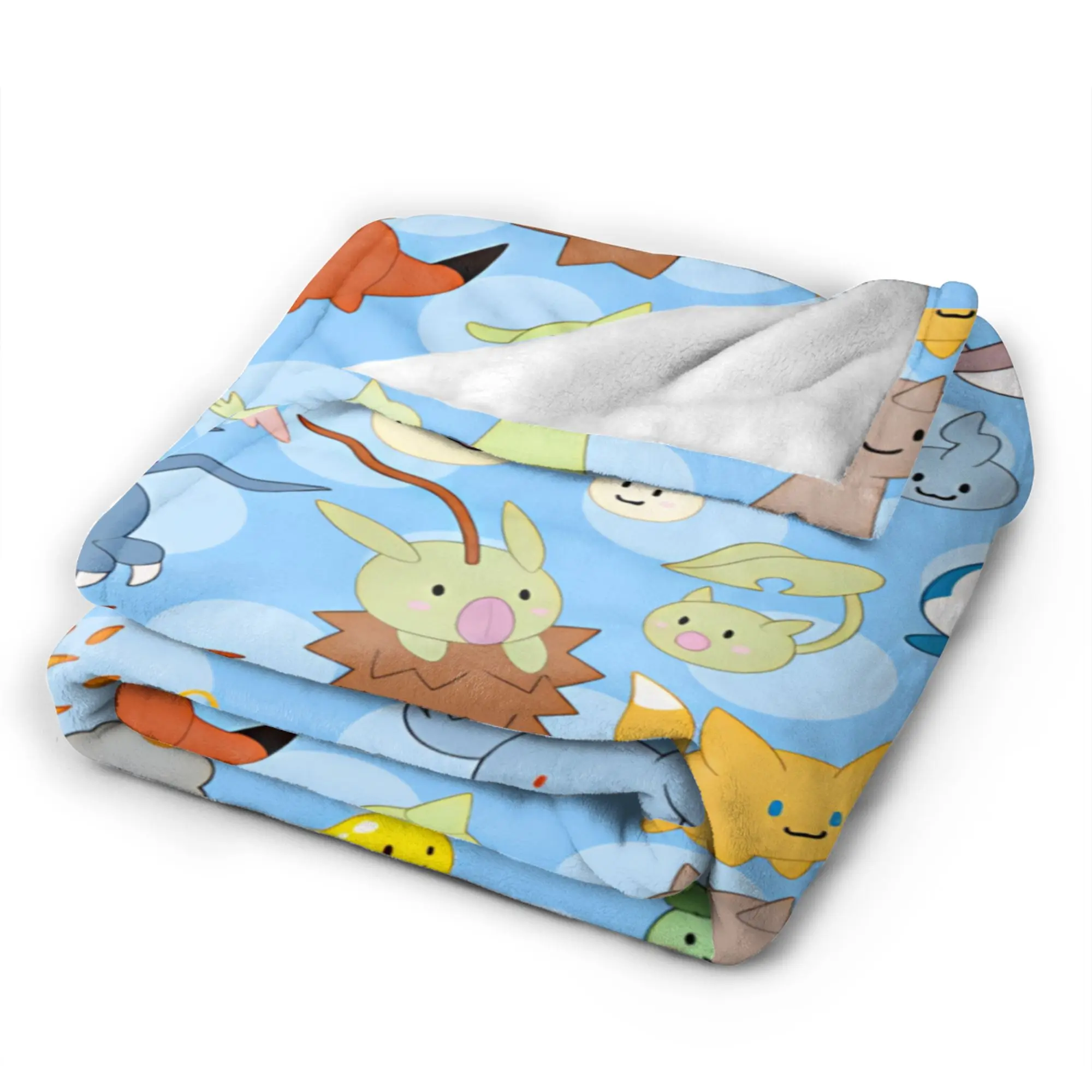 Warm Soft BlanketsStudents Camping Digimon Orange Team Art Throw Blanket  Flannel Bedspread For Couch Bed Novelty Sofa Bed Cover - view 4