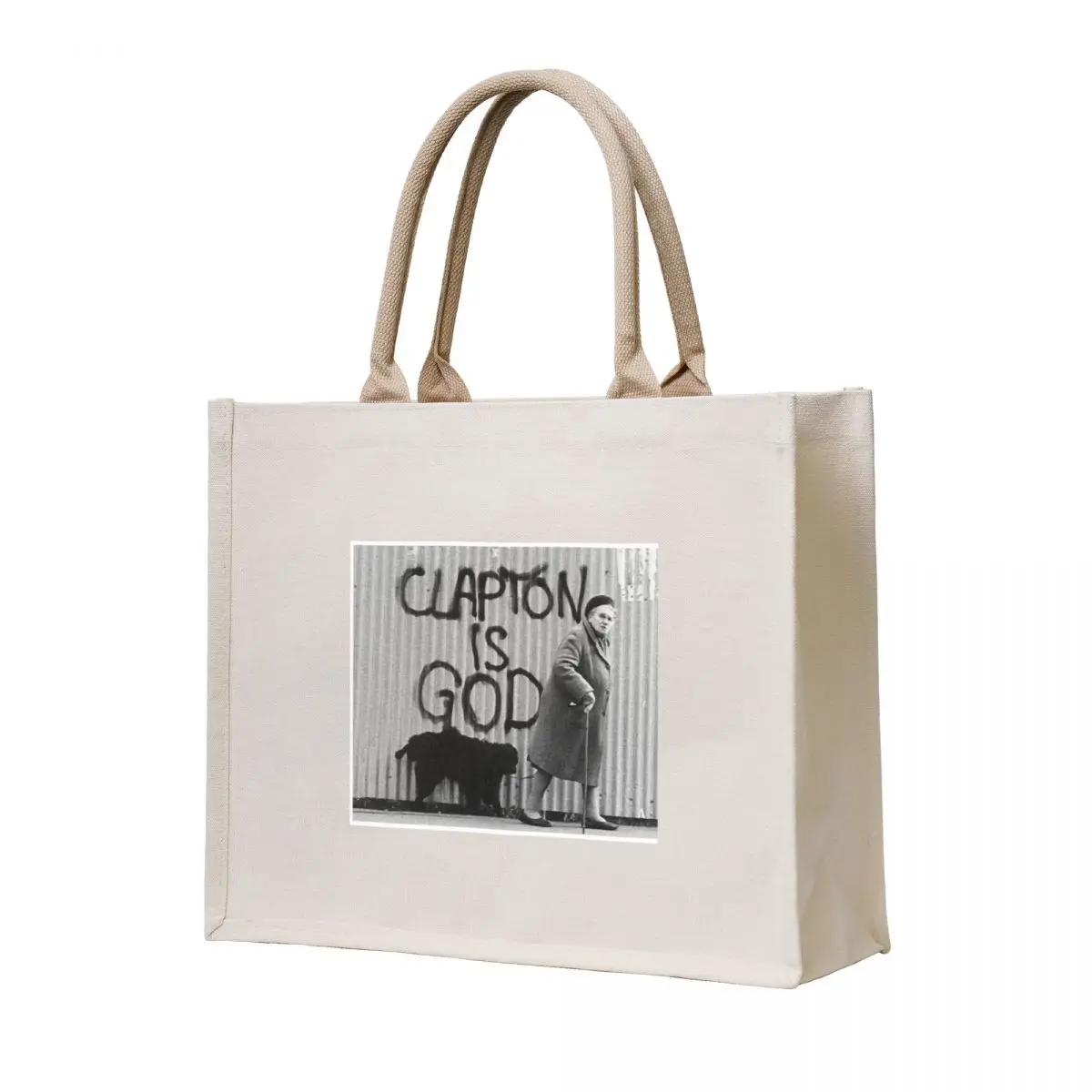 

Clapton is God Gift Fan Eric Tote Bag Gift bag custom canvas bag Portable shopping