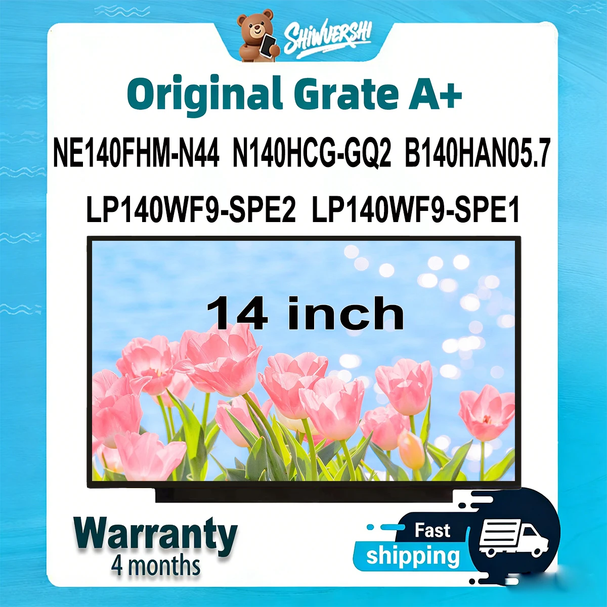 

14 inch Laptop Lcd Screen Monitor Panel Slim NE140FHM N44 N140HCG GQ2 B140HAN05.7 LP140WF9 SPE2 LP140WF9 SPE1 60Hz Wholesale