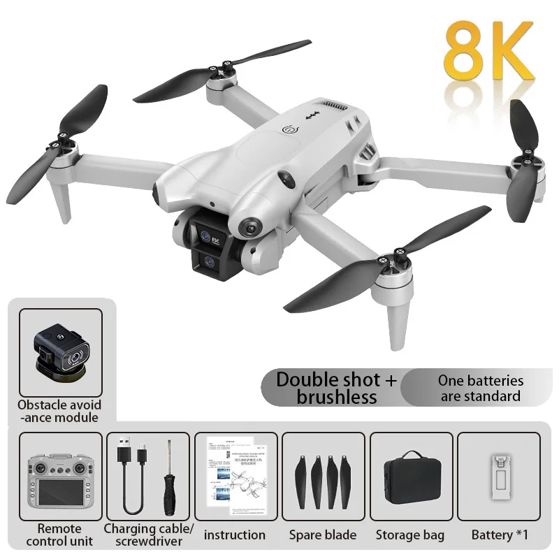 Xiaomi S101 Drone 8K HD Professionele dubbele camera 5G WiFi 120 °   Groothoek ESC UAV Met scherm Obstakel vermijden Quadcopter 20000M