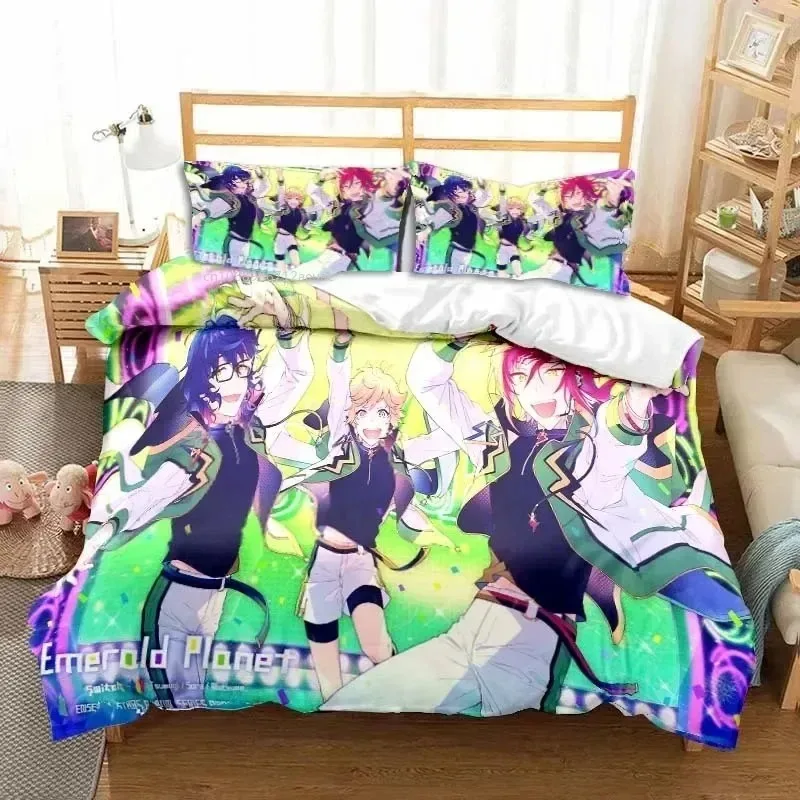 

3D Anime Rock Band Ensemble Stars Bedding Set Bedroom Soft Modern Bedspreads Comefortable Duvet Cover Quilt Cover And Pillowcase