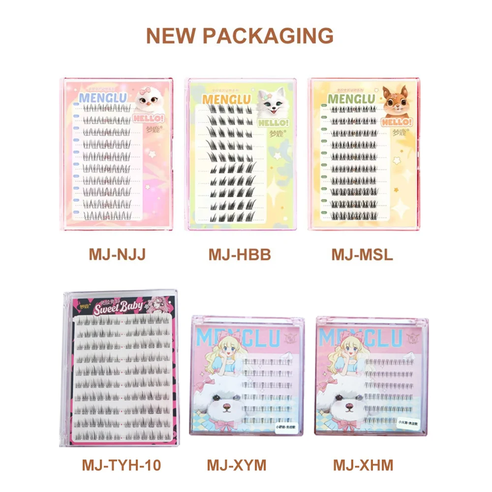 Ciglia autoadesive Ciglia a grappolo Senza colla Ciglia individuali Cluster per ciglia morbide per idoli Ciglia autoadesive riutilizzabili