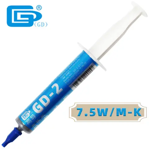 GD-2 7g/15g/30g 열 복합 전도성 그리스 GD900 실리콘 페이스트 방열판 프로세서 CPU GPU 쿨러 냉각 팬 석고