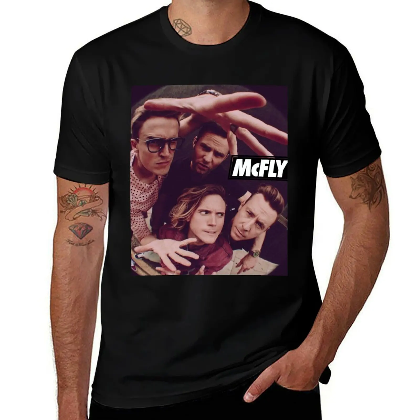 

McFly band Fish Eye T-Shirt summer clothes korean fashion football t shirt mens graphic t-shirts pack