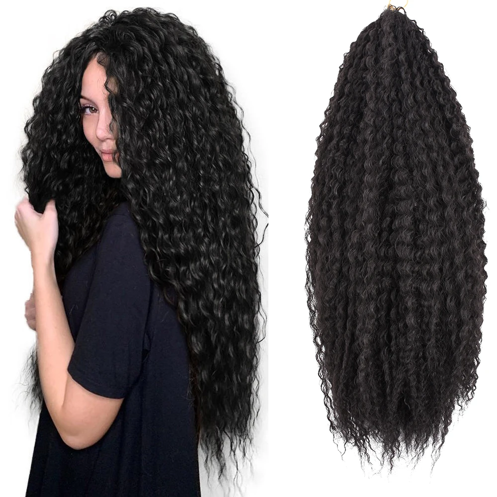

Synthetic Brazilian Crochet Braids Hair African Curls Kinky Curly Braiding Hair Extensions For Women Blonde Ombre Brown Hair