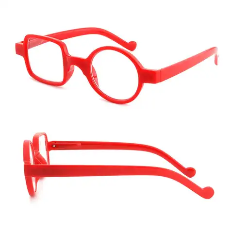 Modedesign Oregelbundna Fyrkantiga Runda Båge Läsglasögon Herr Kvinnor HD-Lins Presbyopi Glasögon Läsglasögon 10 best sales runda glasögon - №8