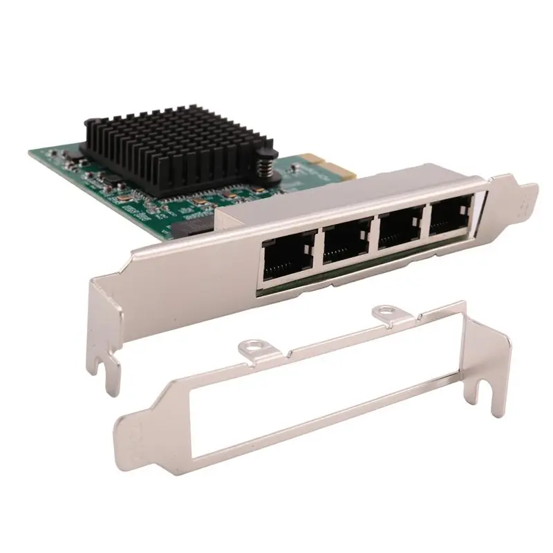 

Сетевая карта Superior-5X: Ethernet/LAN-адаптер PCI-E, Realtek RJ45, гигабитная, 4 порта