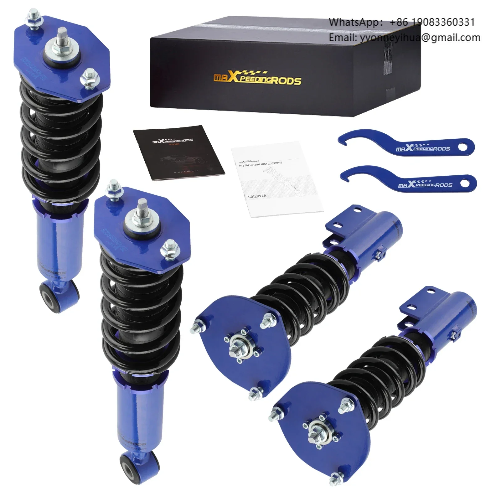 

MaXpeedingrods Coilover Shock Kit for Mitsubishi 3000GT AWD 1991-1999 Dodge Stealth 1991-1996