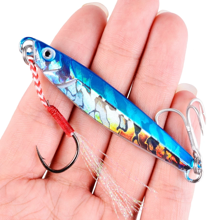 1Pcs SLIM Metal Jig Lure Cast Spoon 7G 10G 14G 17G 21G 28G 40G 60G Artificial Bait Shore Fishing Jigging Metal Bass Fishing Lure