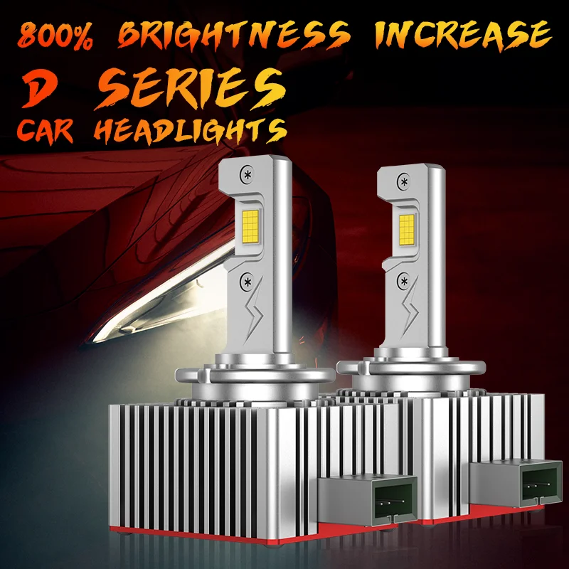 D1S D3S LED Headlights 1:1 Car Lamp Xenon HID D2S D4S D5S D8S D1R D2R D3R Turbo 30000LM Auto Bulbs Two-sided CSP Chip 6000K