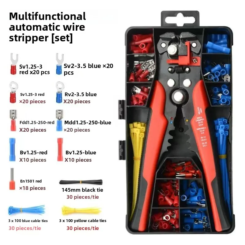 

Wire stripping pliers, specialized for electricians, multifunctional tools for pressing, cutting, pulling, and peeling