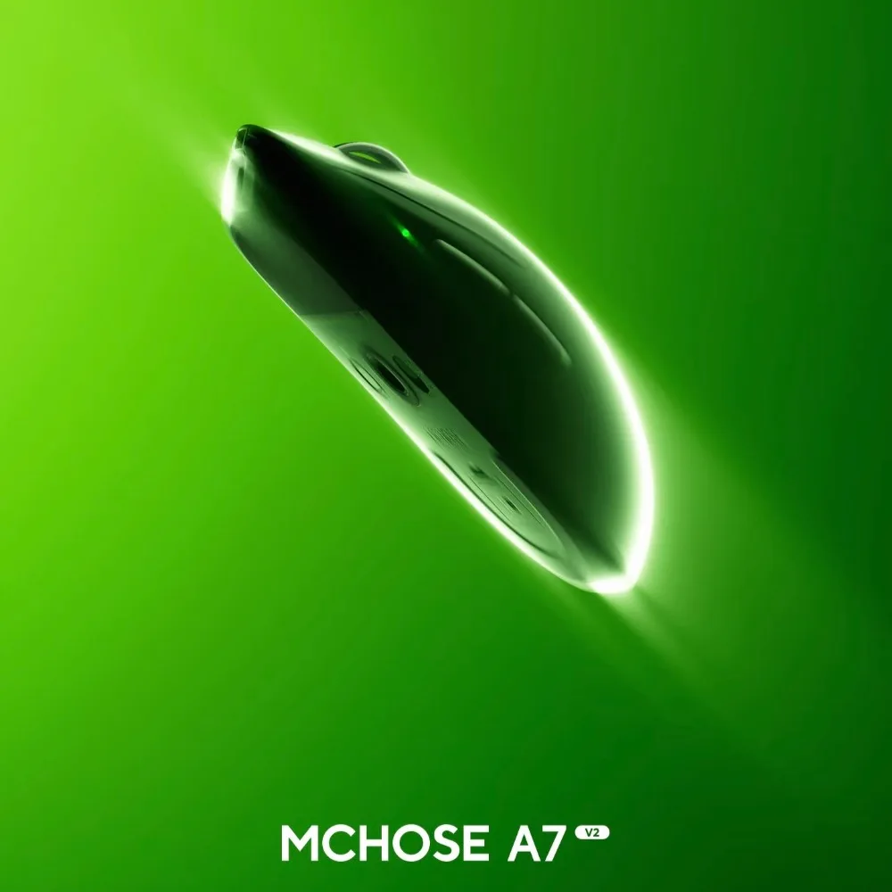 

MCHOSE A7V2 Ultra игровая мышь, беспроводная трехрежимная двойная 8K PAW3950TI, 42000 точек на дюйм, легкая эргономичная офисная игровая мышь, 59 г
